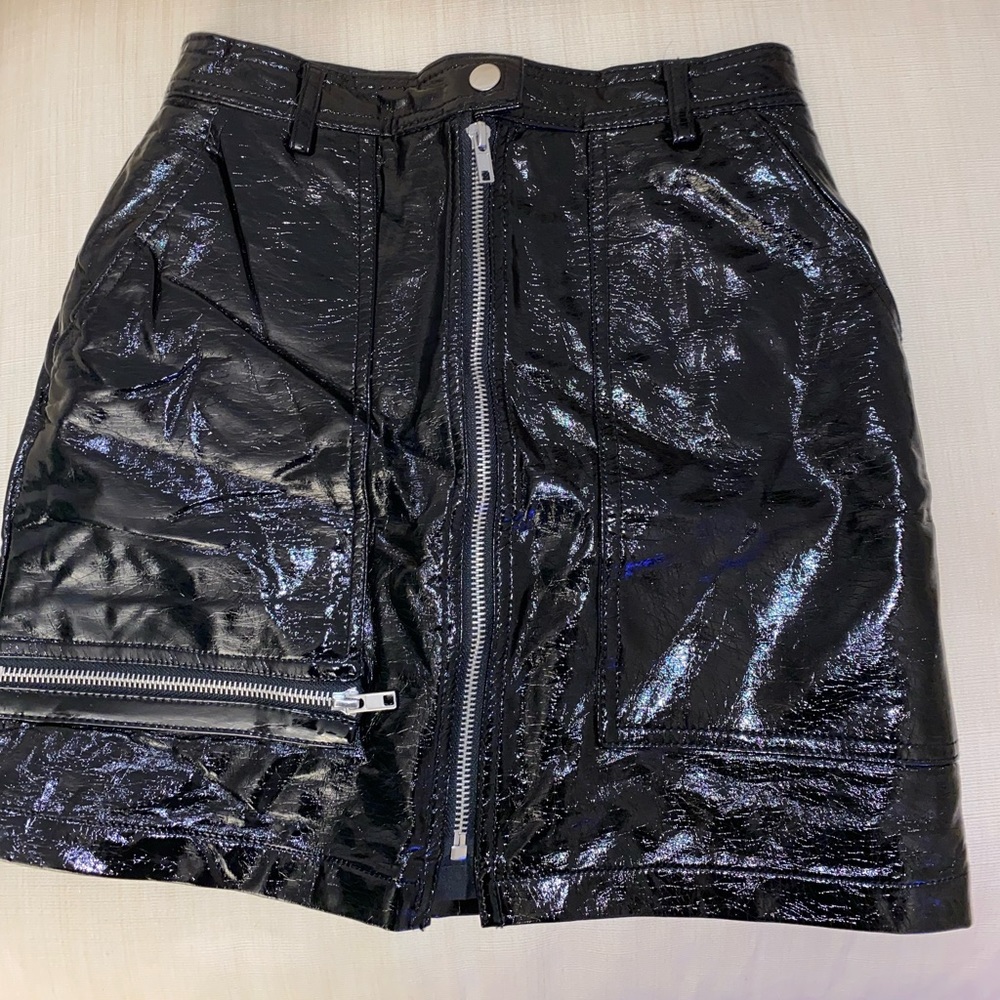 Urban outfitters black leather skirt